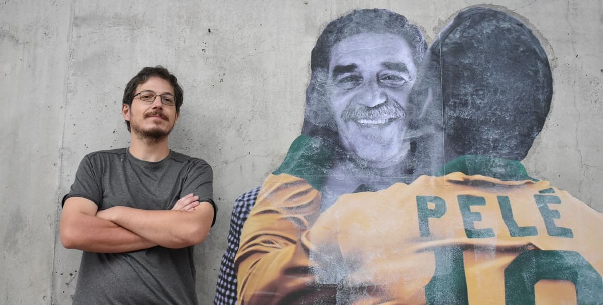 'Pelé Besuquero' y 'Gabo', en Bogotá