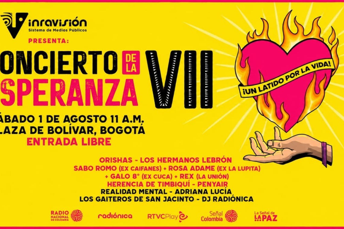 Este sábado, Concierto de la Esperanza desde Bogotá