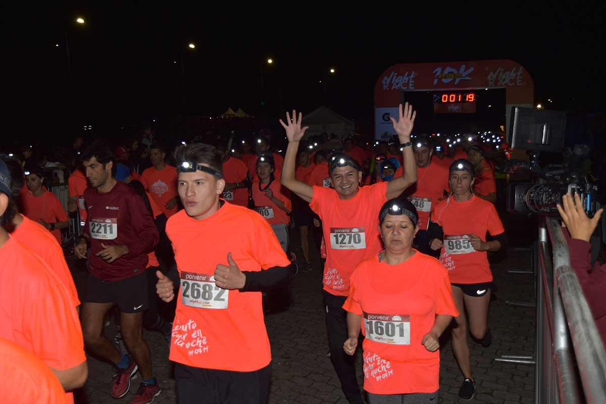 El 20 de marzo la Night Race 10K iluminará Bogotá